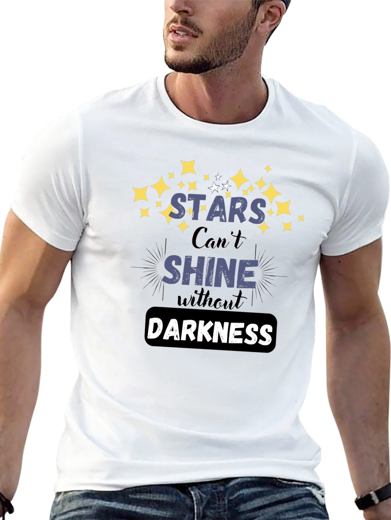 Stars Shine Darkness Graphic T-Shirt