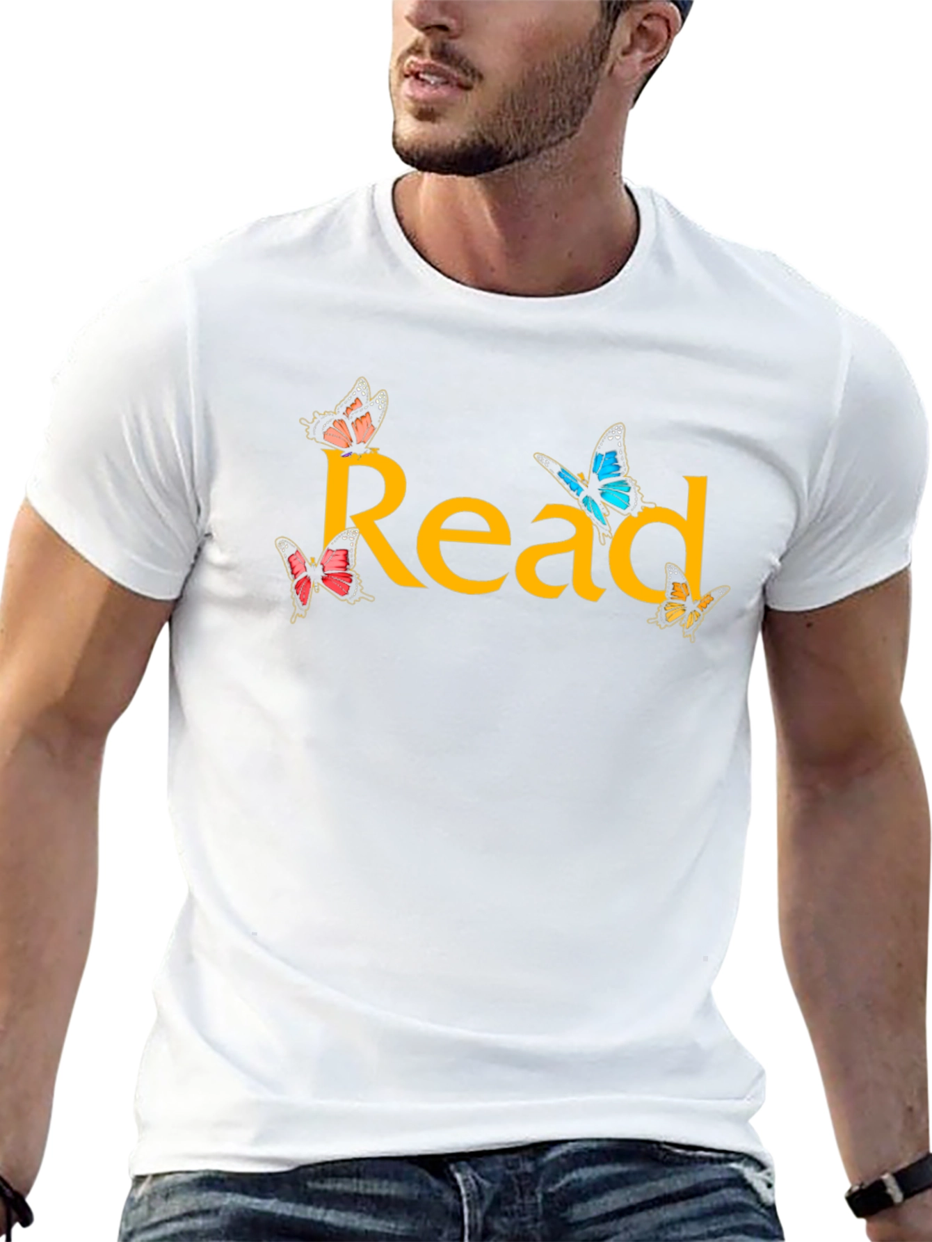 Read Butterflies Graphic T-Shirt