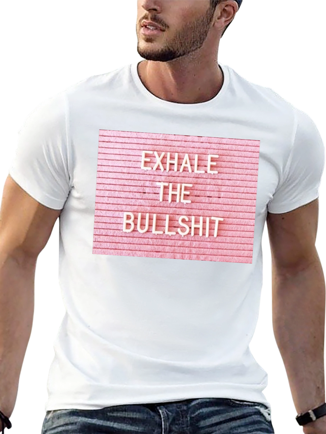 Exhale the Bullshit Graphic Tee - Black
