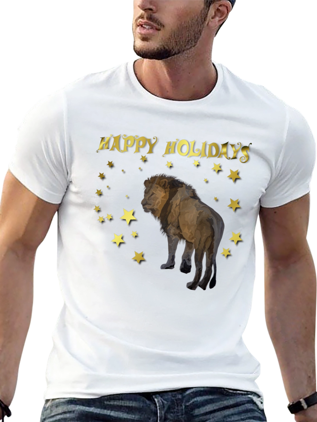 Holiday Lion Graphic T-Shirt