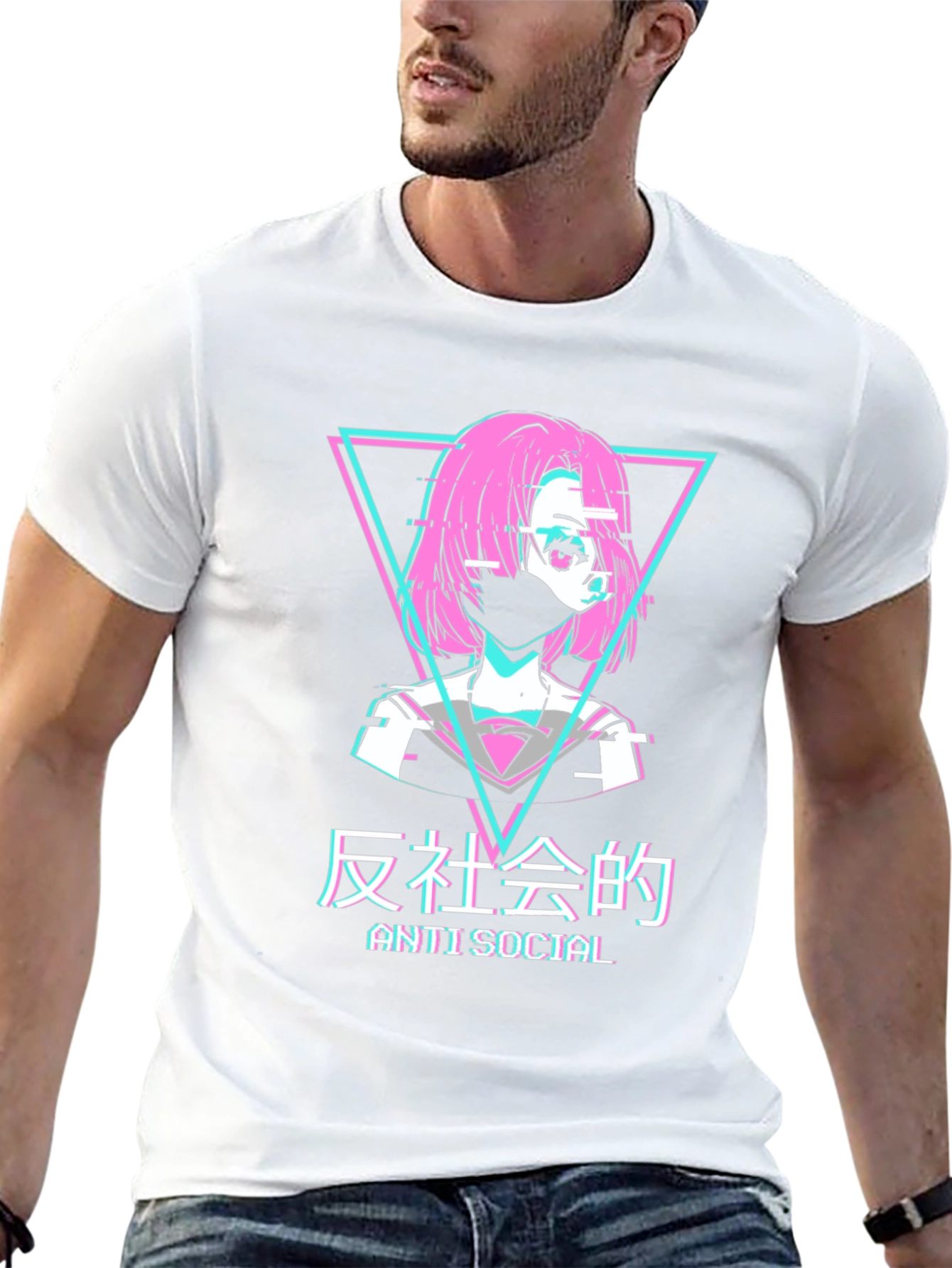 Anti Social Anime Style T-Shirt