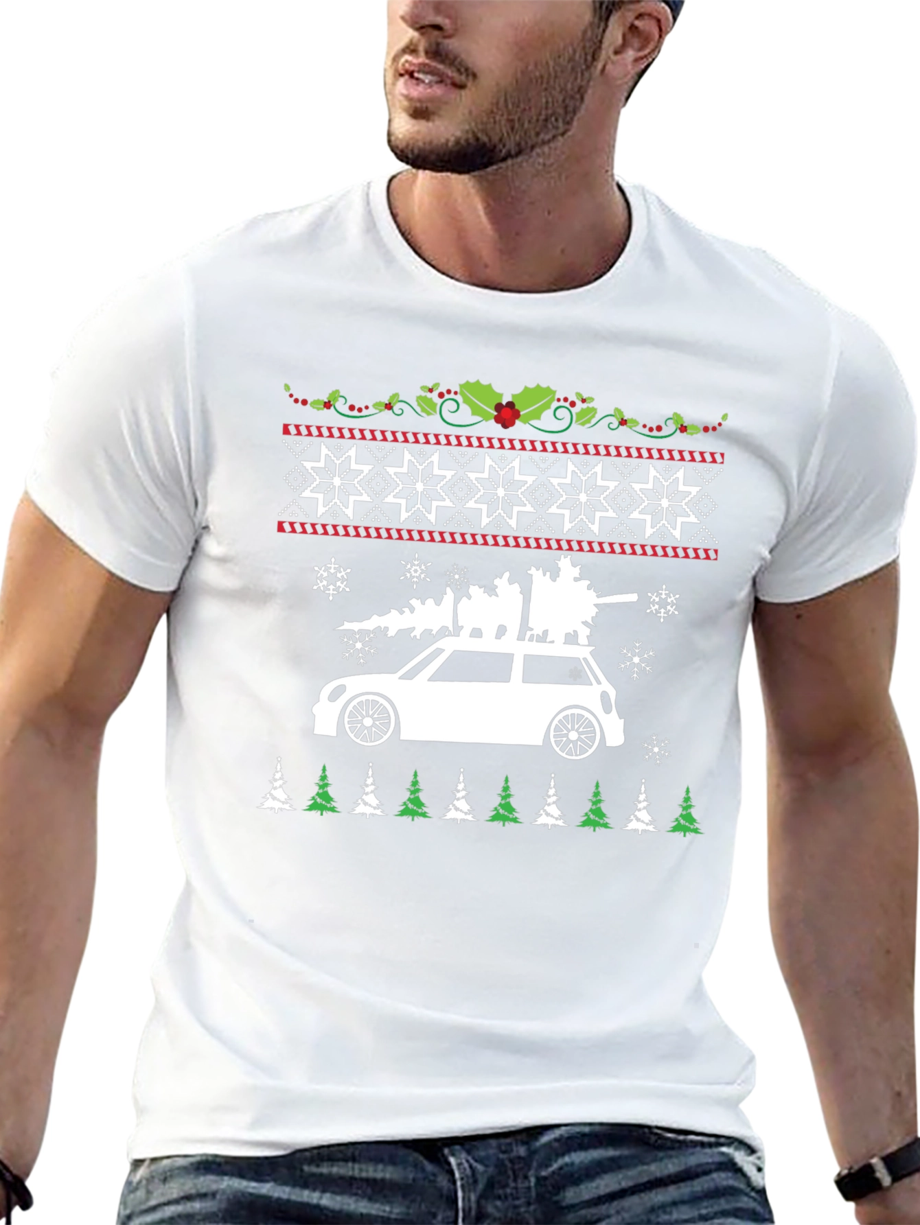 Christmas Car Tree T-Shirt