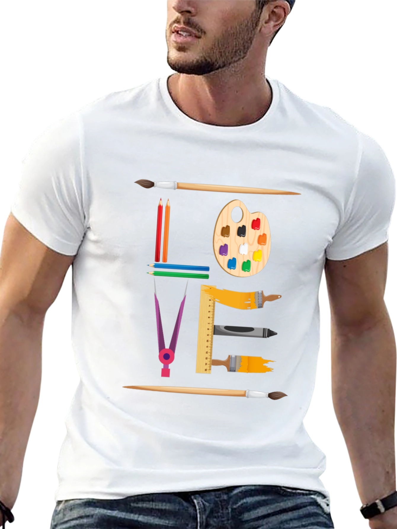 Artistic Love Graphic T-Shirt