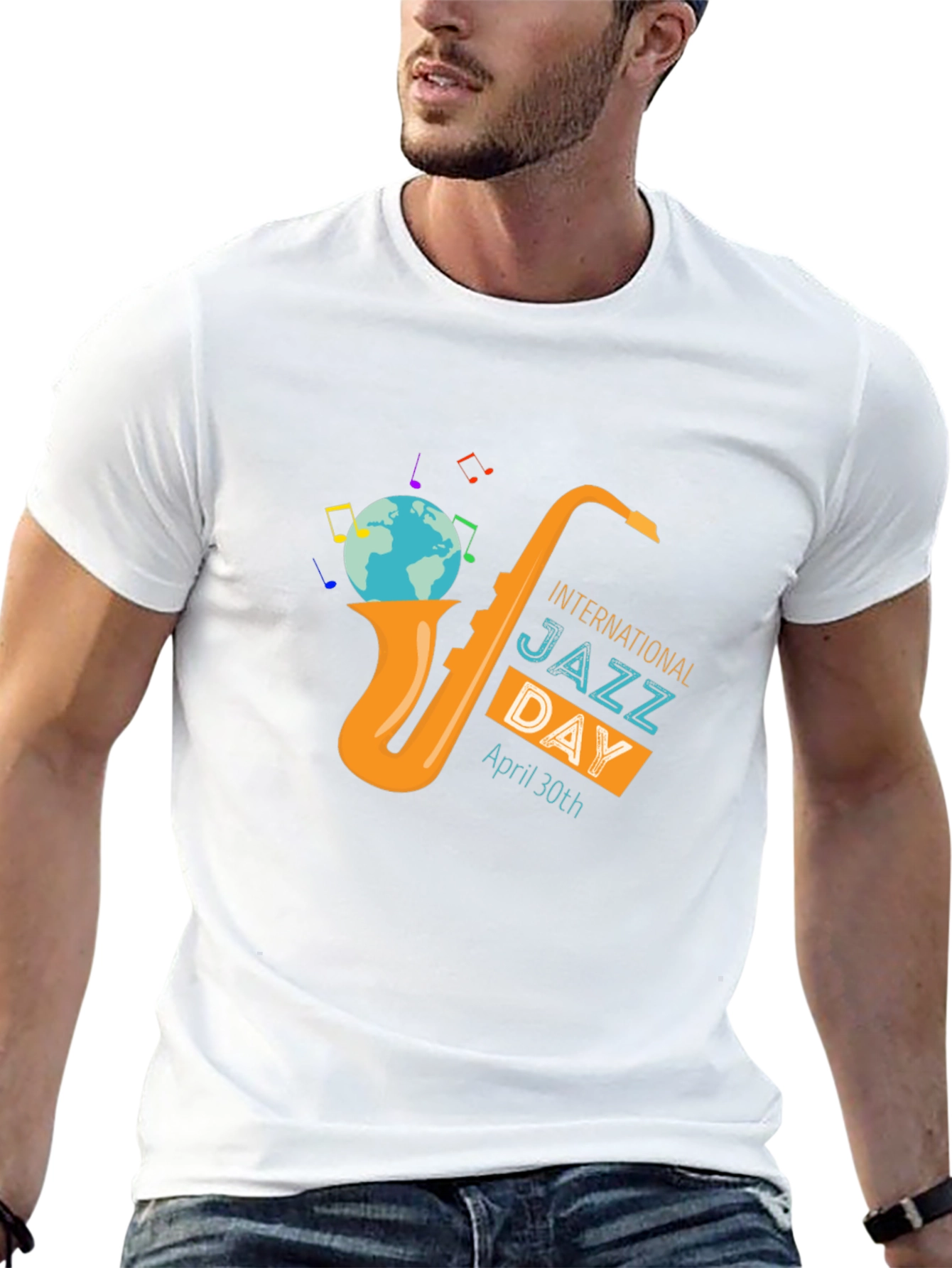 International Jazz Day Saxophone T-Shirt
