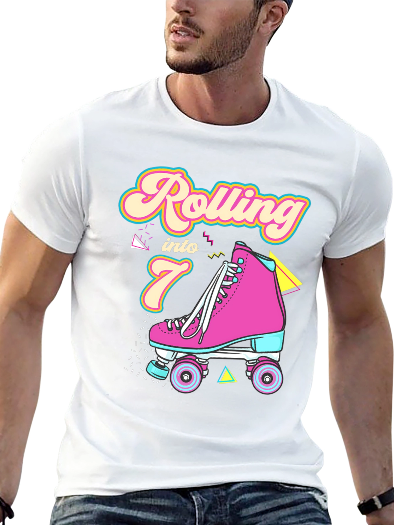 Rolling Into 7th Birthday T-Shirt