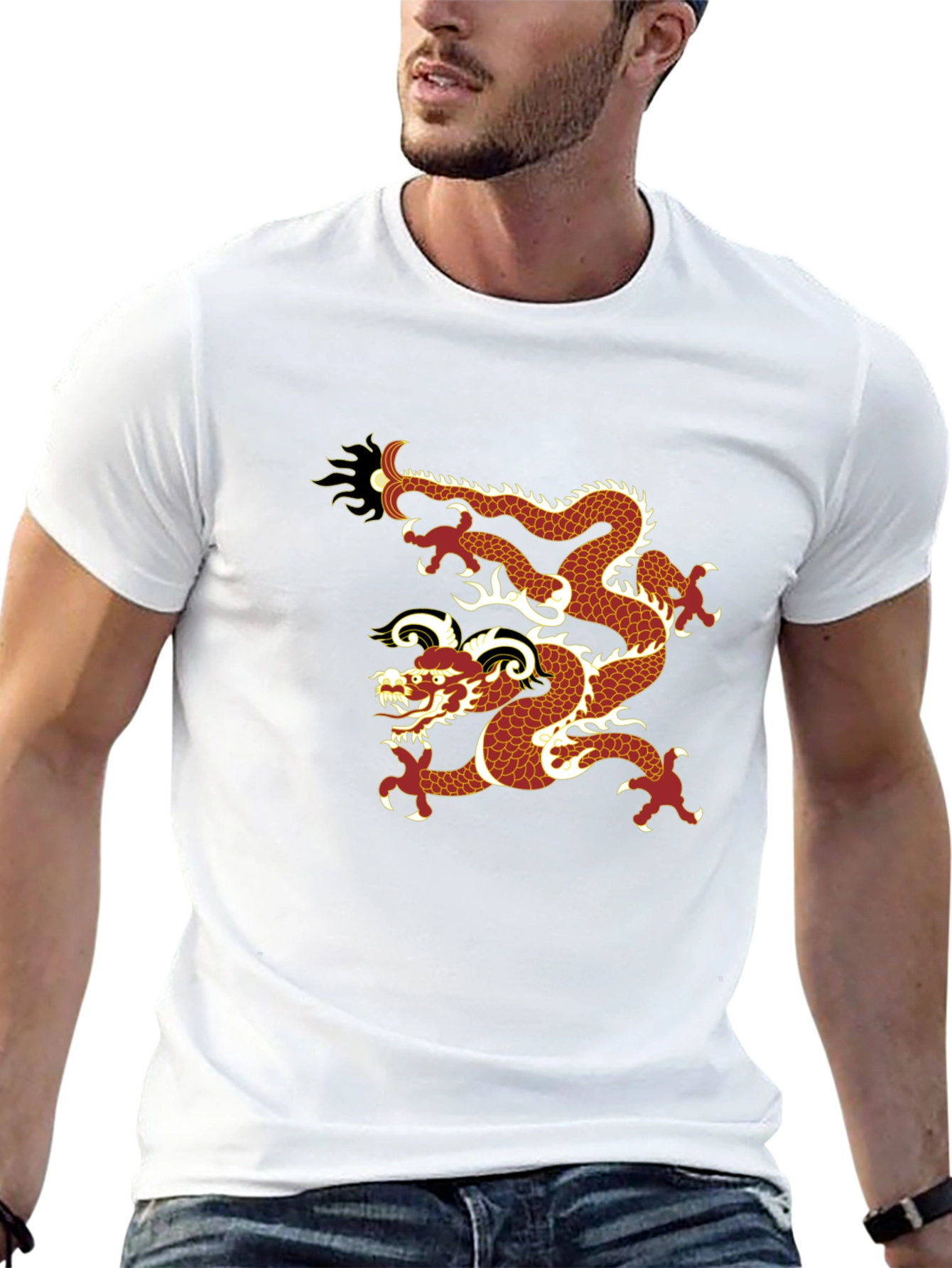 Dragon Graphic Tee - Bold Style