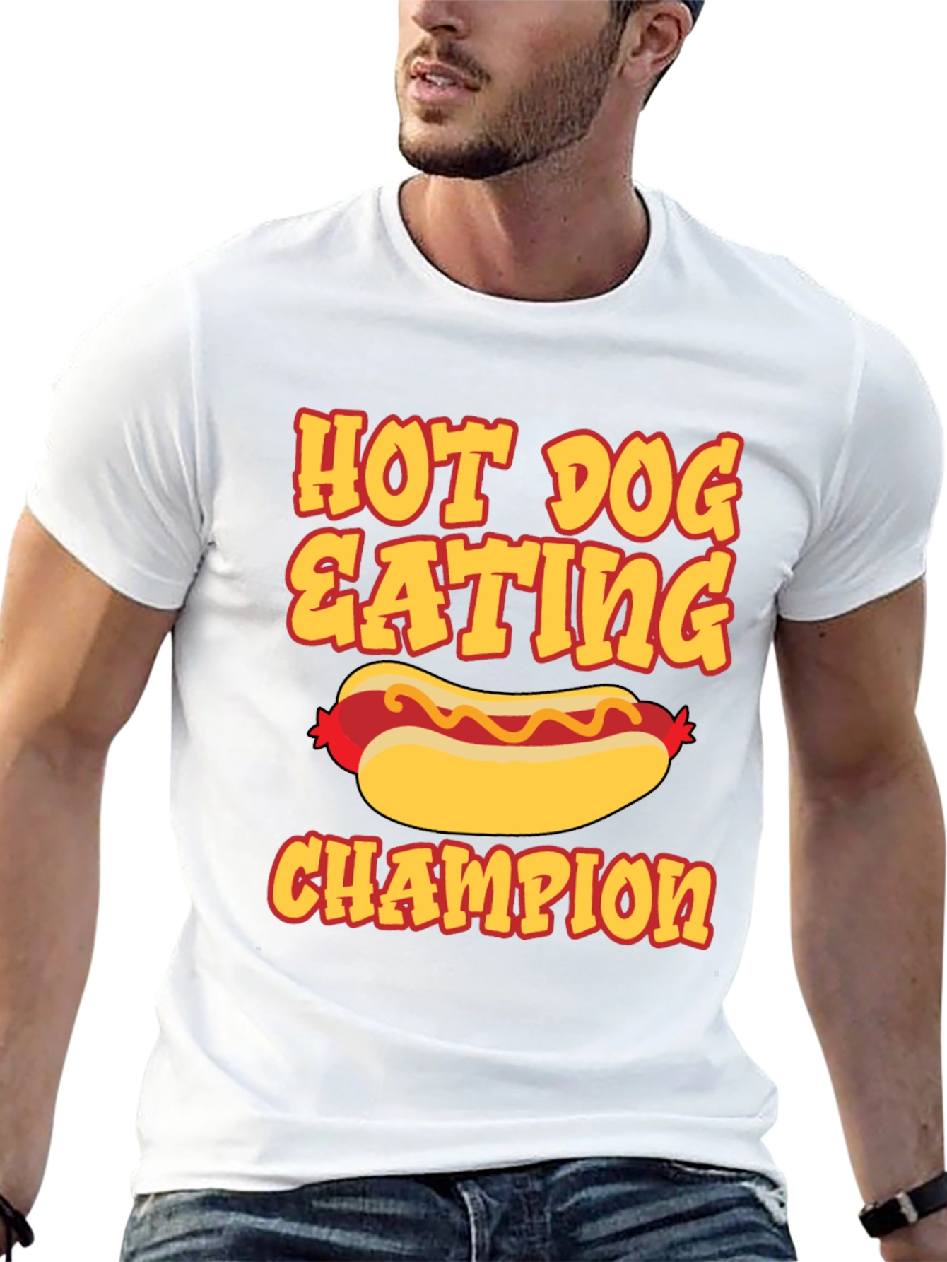 Hot Dog Eating Champion Graphic Tee