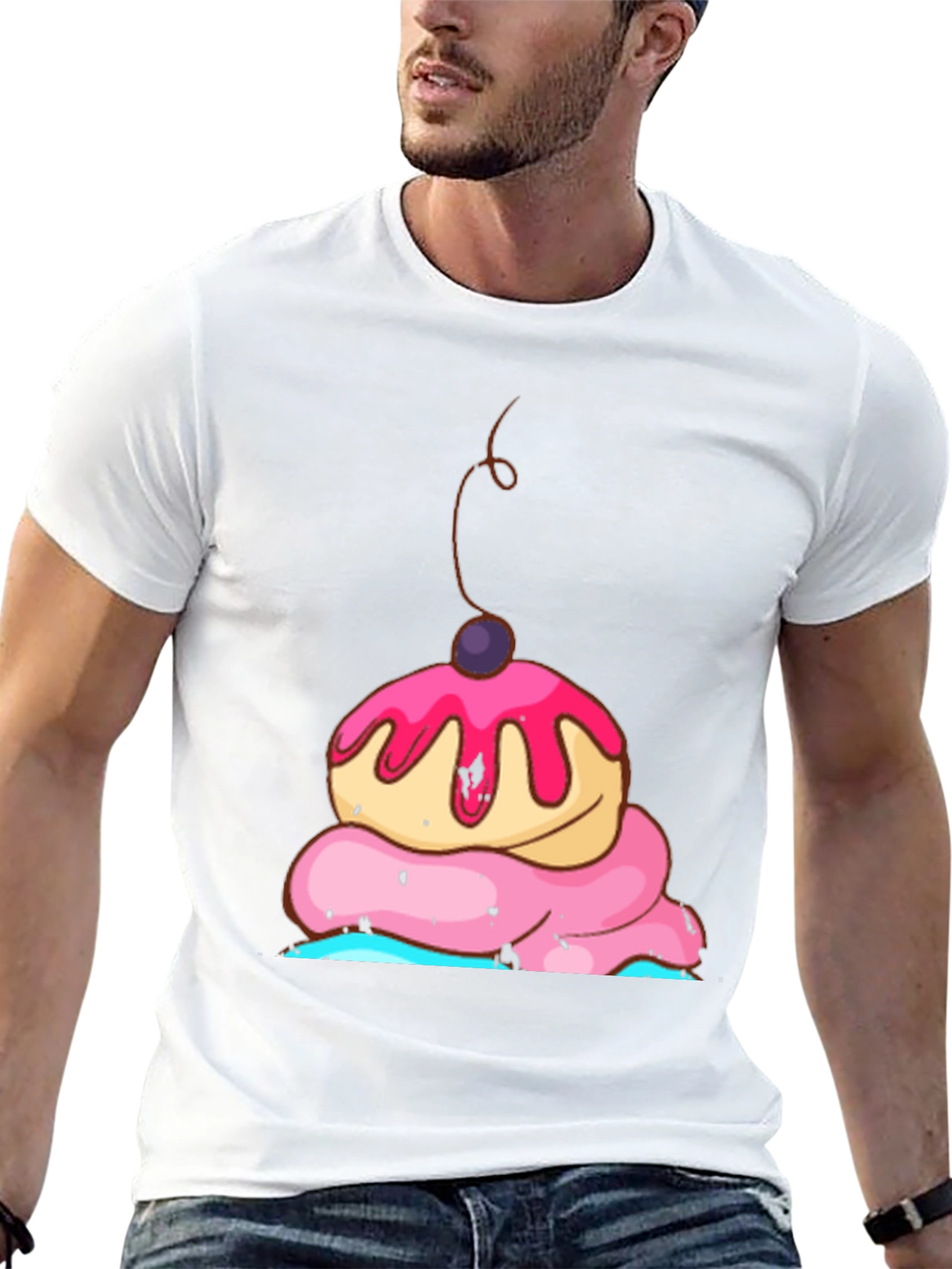 Cupcake Graphic Black T-Shirt