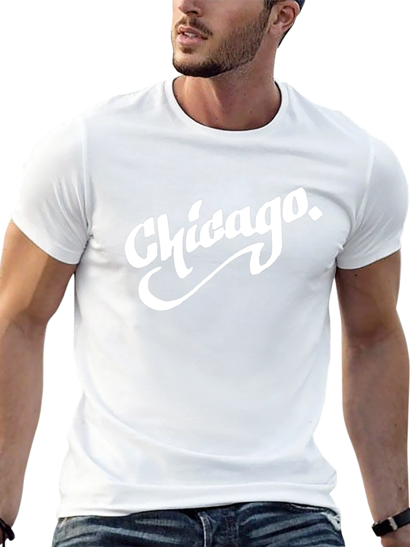 Chicago Graphic Tee - Stylish Black T-Shirt