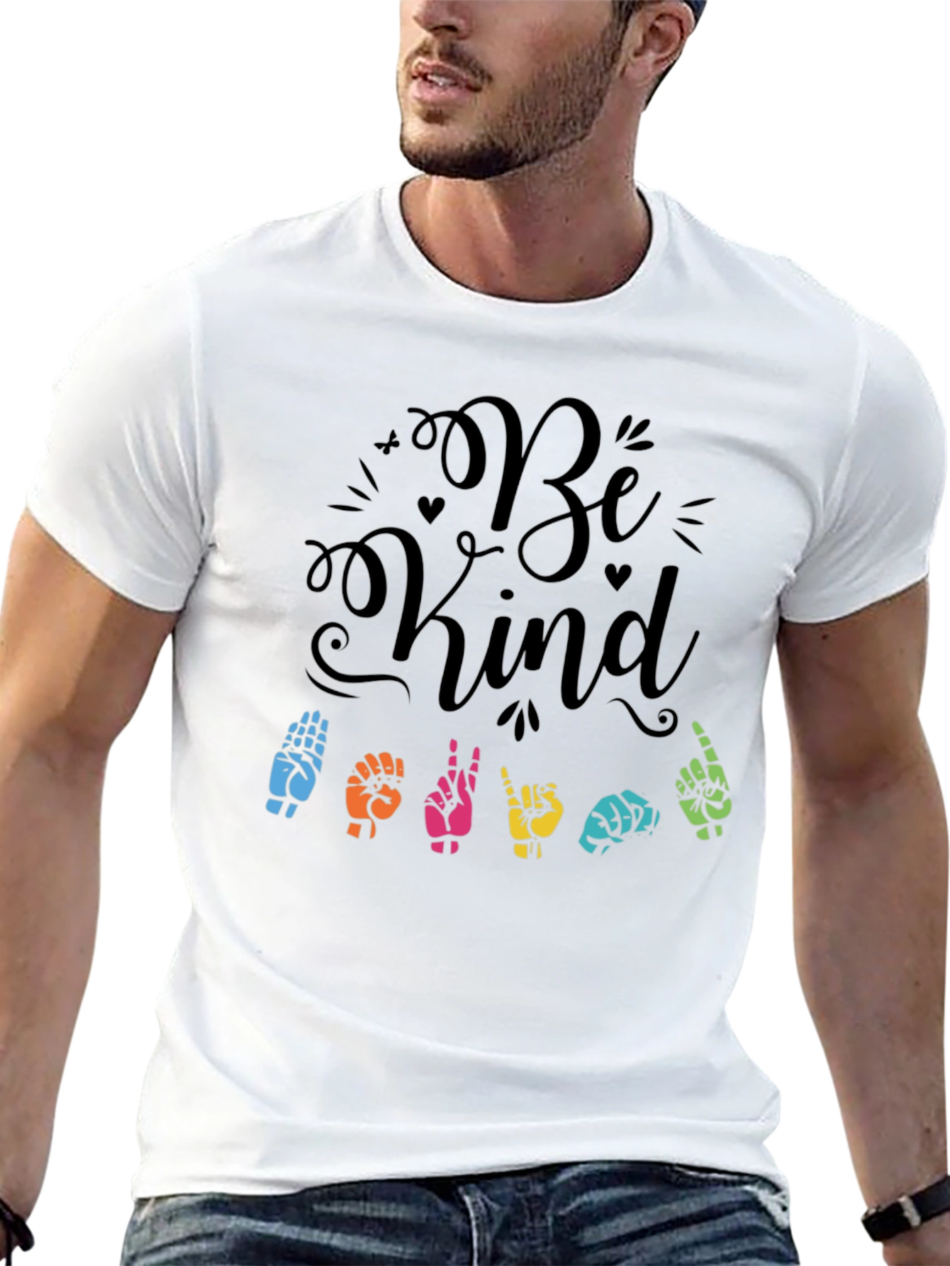 Be Kind Sign Language Graphic T-Shirt
