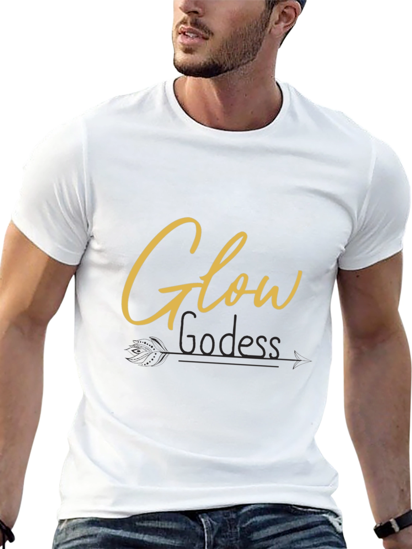 Glow Goddess Tee - Black T-Shirt