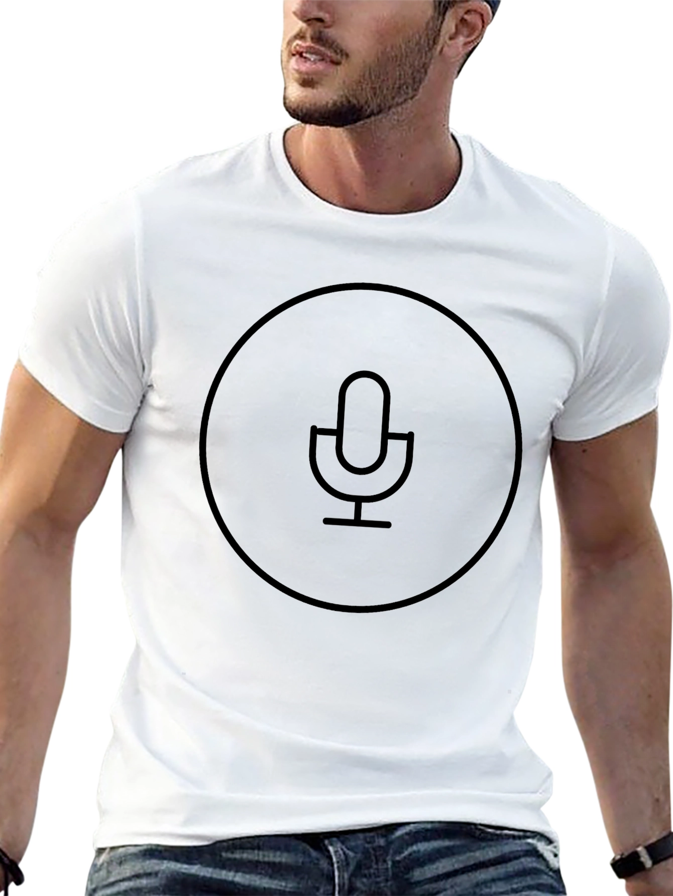 Mic Graphic Tee - Soft Cotton Blend