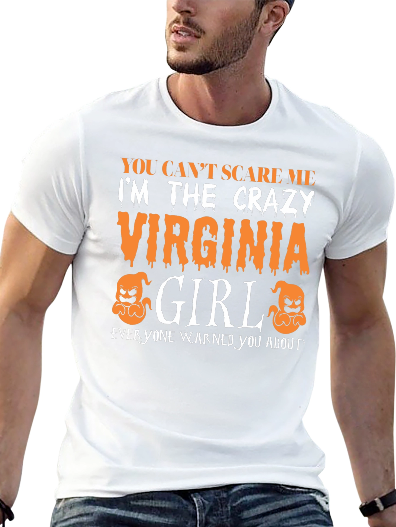 Crazy Virginia Girl Halloween T-Shirt