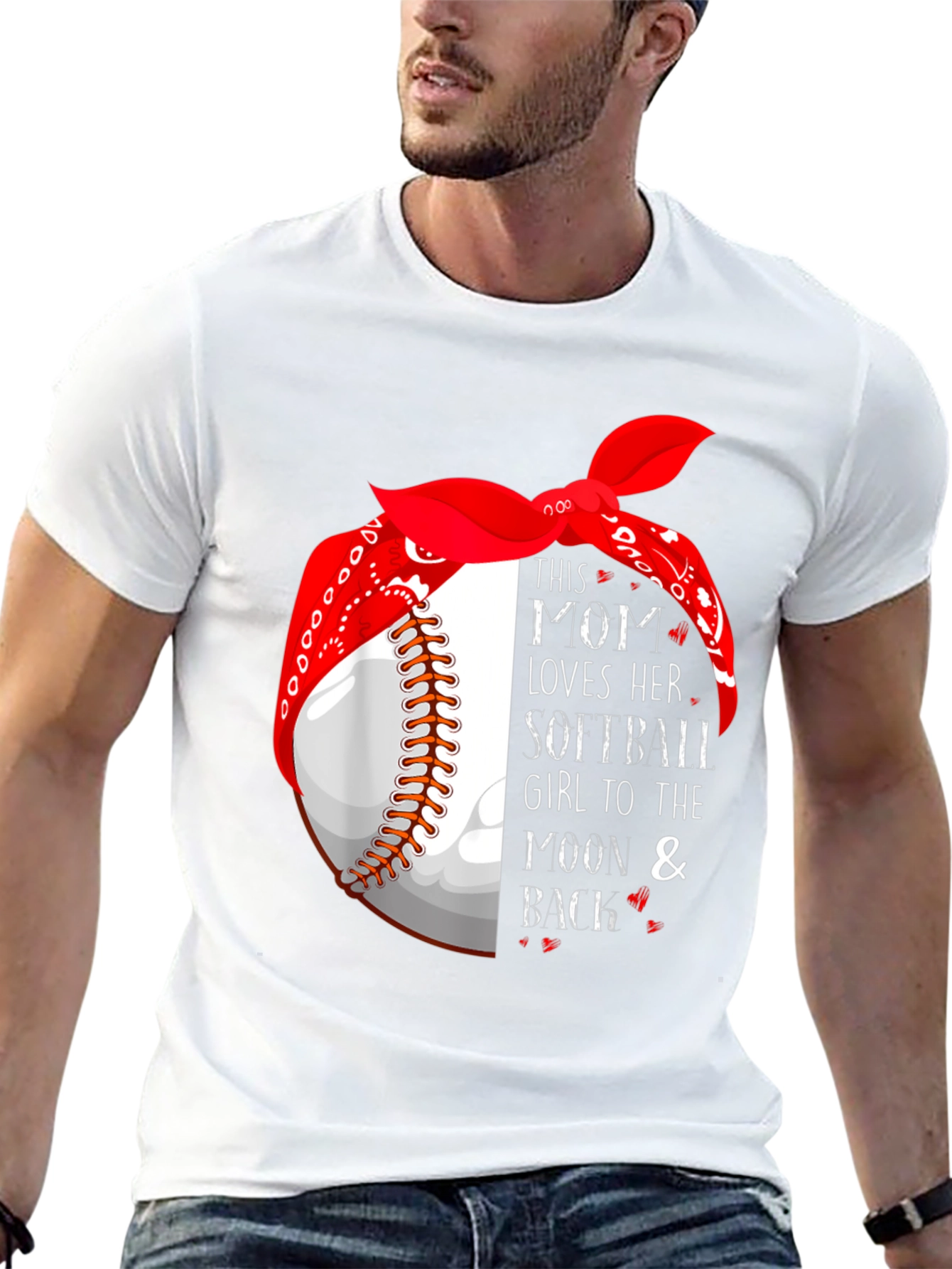Mom Loves Softball T-Shirt