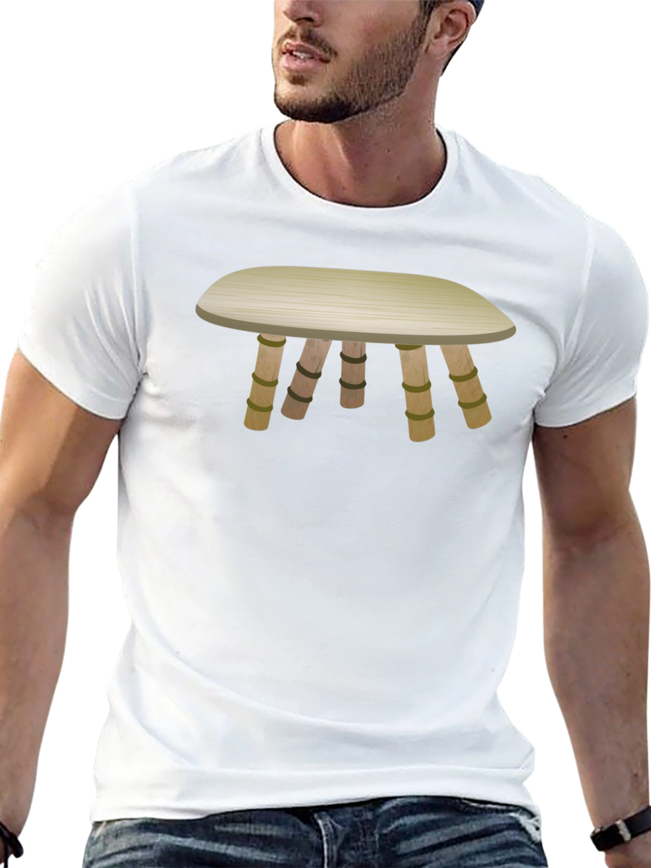 Cartoon Style Table T-Shirt