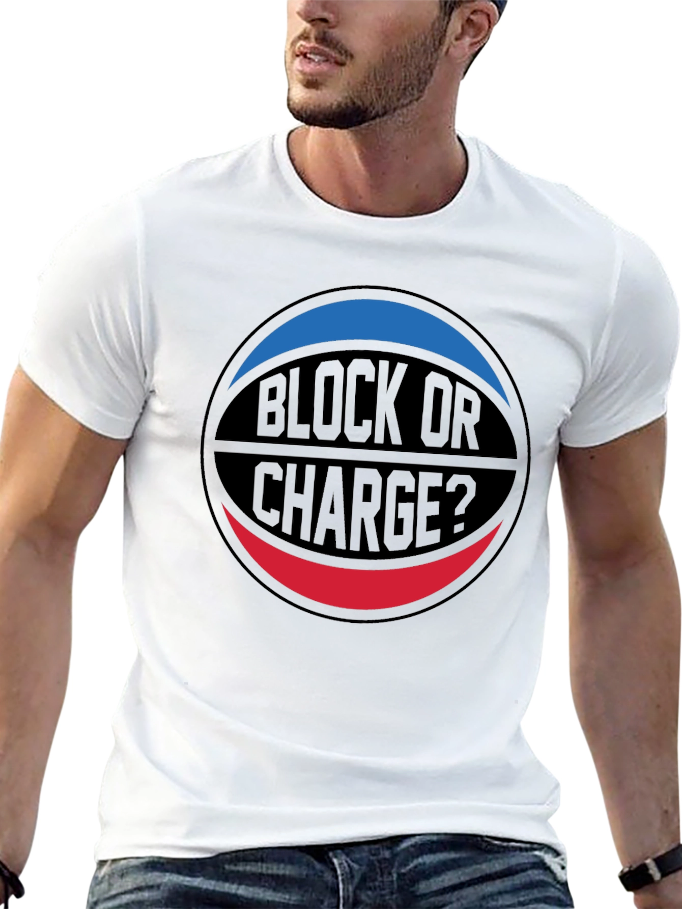 Block or Charge Basketball T-Shirt