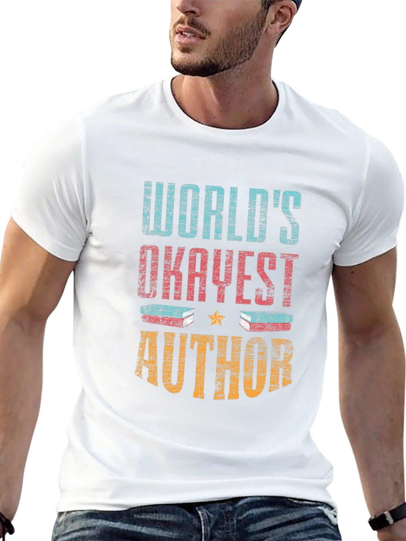 Worlds Okayest Author Graphic Tee