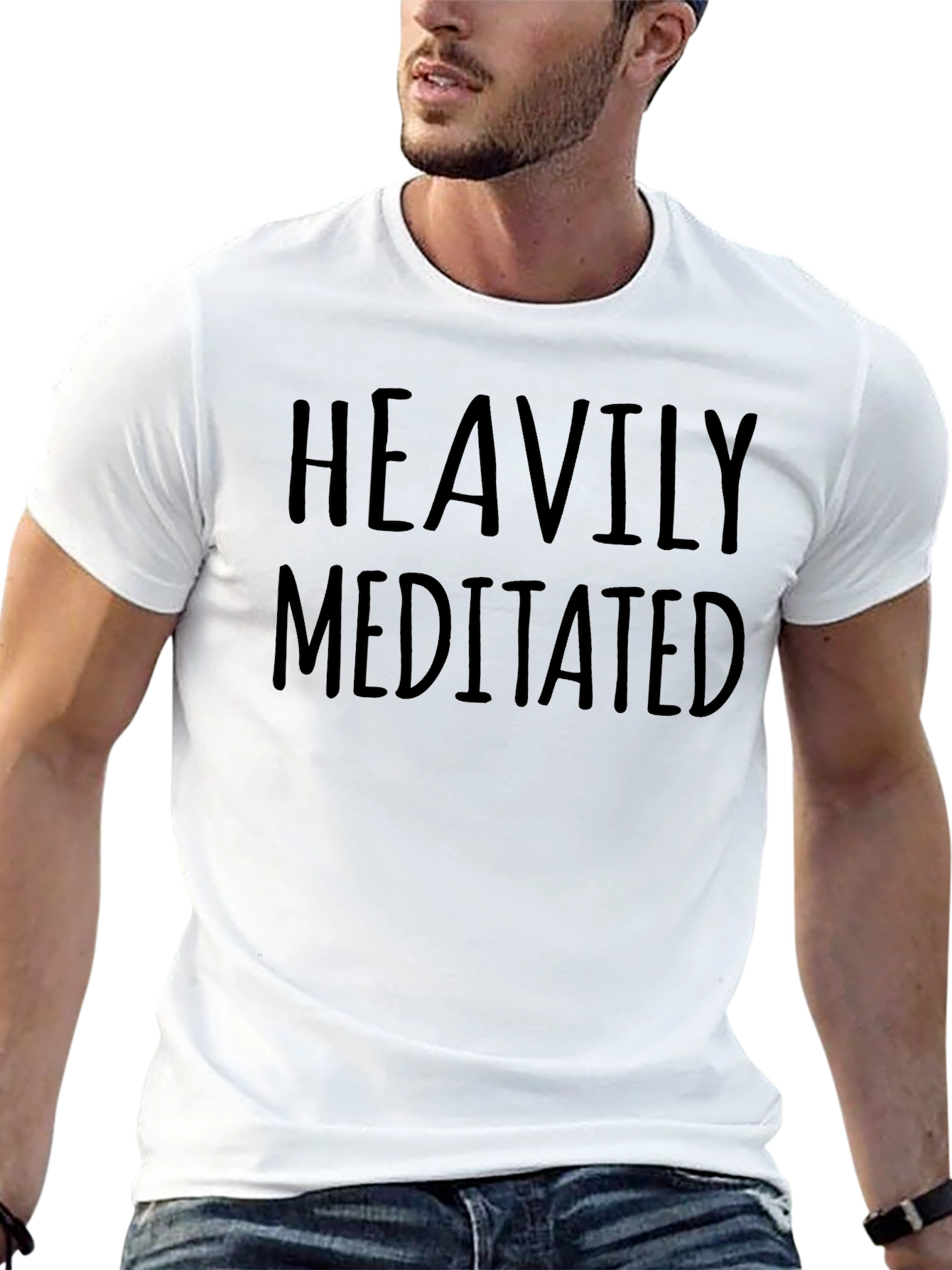 Heavily Meditated T-Shirt - Mens Graphic Tee