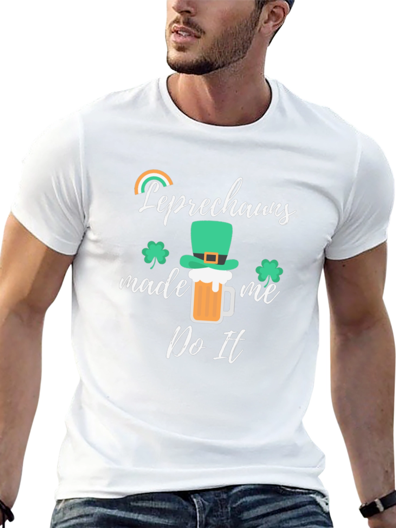 Leprechauns Made Me Do It St. Patricks Day Tee