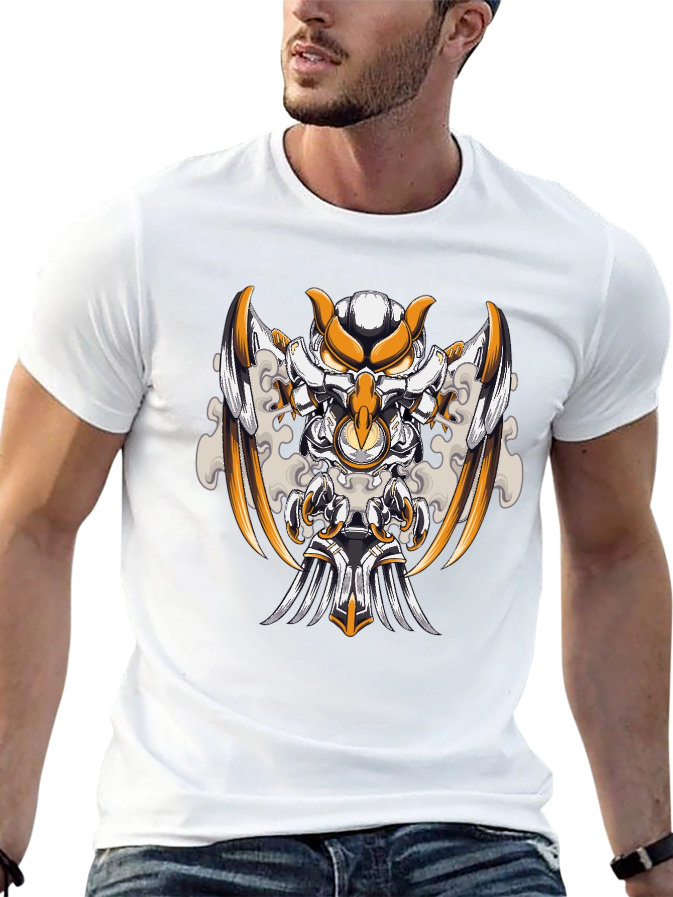 Mechanical Owl T-Shirt - Unique Graphic Design