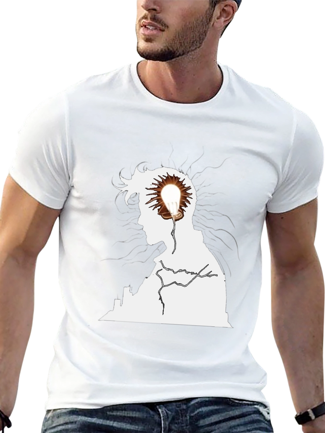 Creative Light Bulb Mind T-Shirt