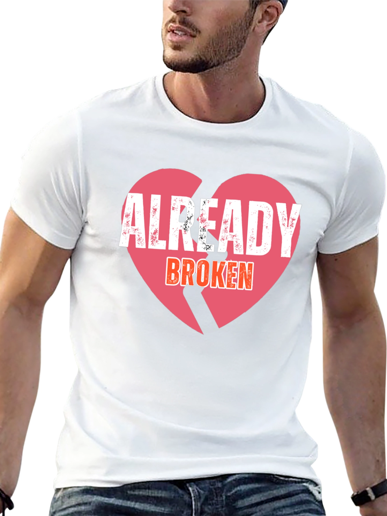 Already Broken Heart Graphic Tee - Black