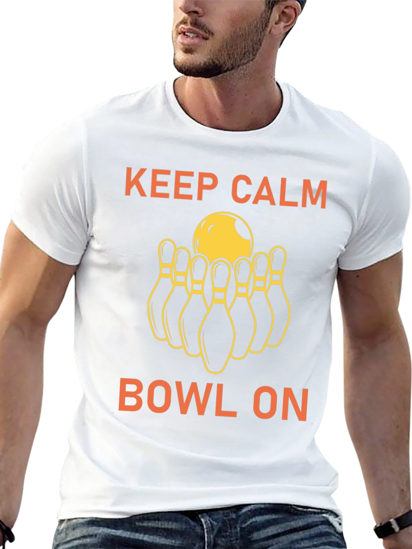 Keep Calm Bowl On Graphic Tee