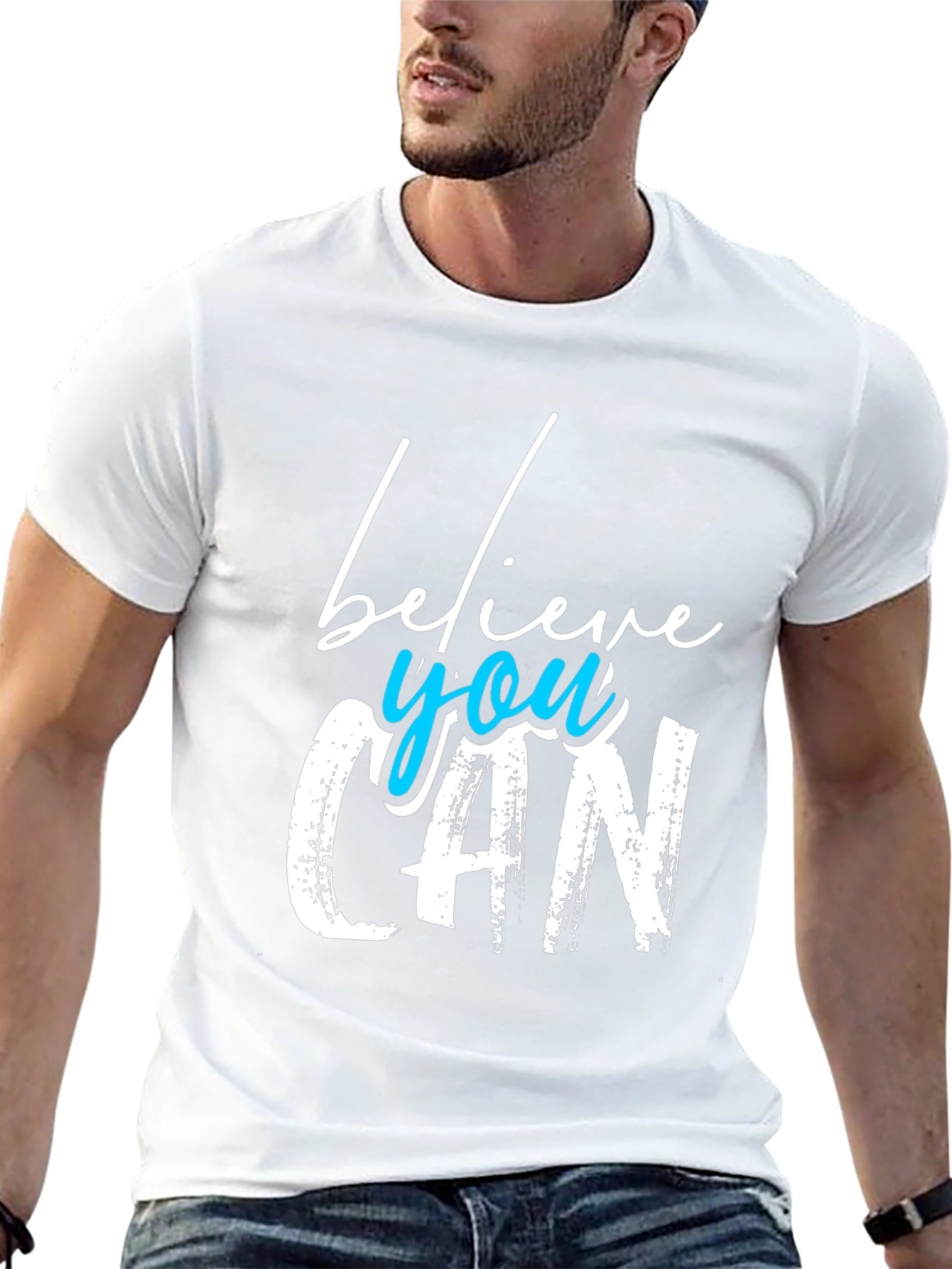 Believe You Can Graphic T-Shirt - Motivational Tee