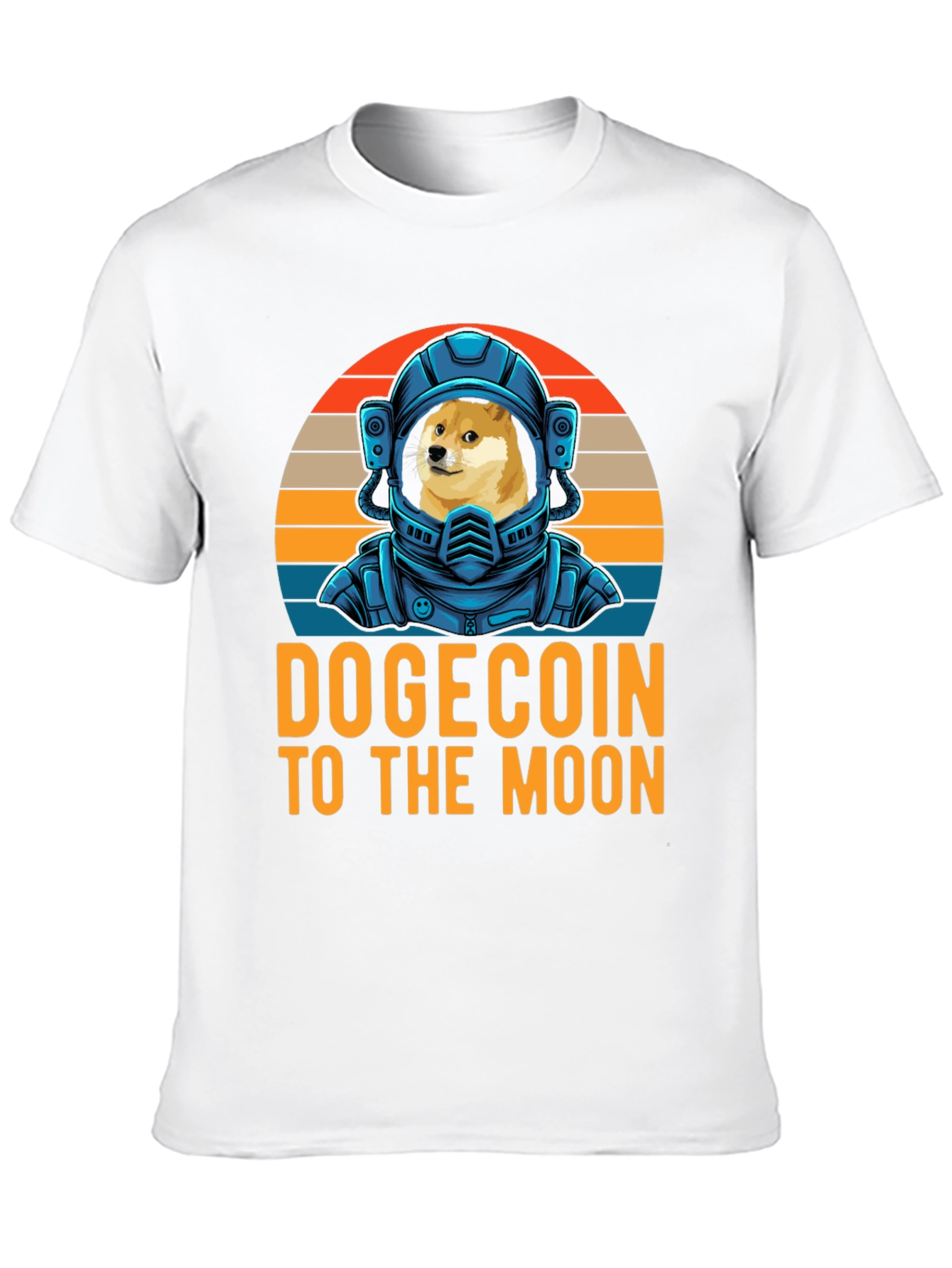 Dogecoin To The Moon T-Shirt Crypto Astronaut