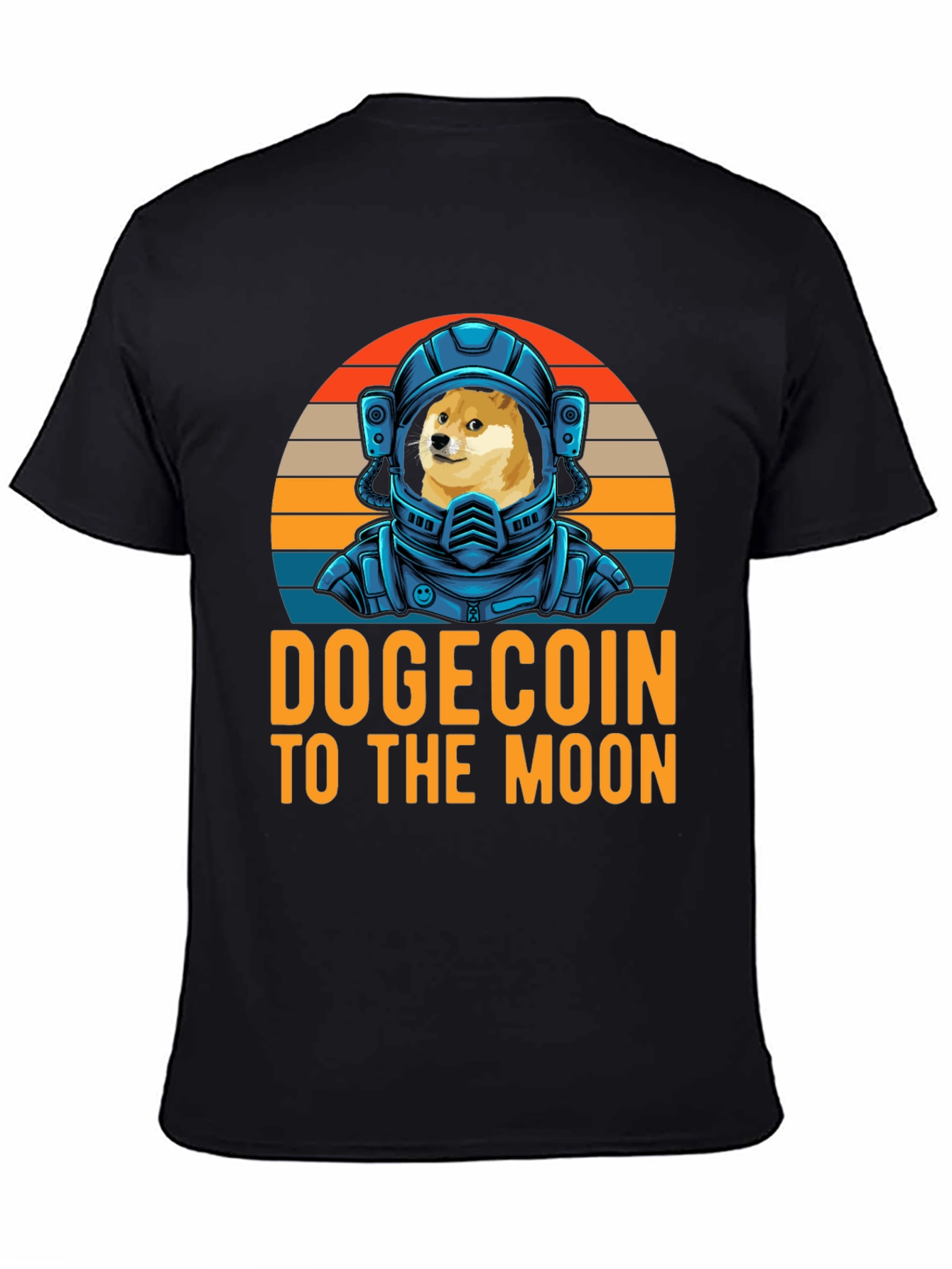Dogecoin To The Moon T-Shirt Crypto Astronaut