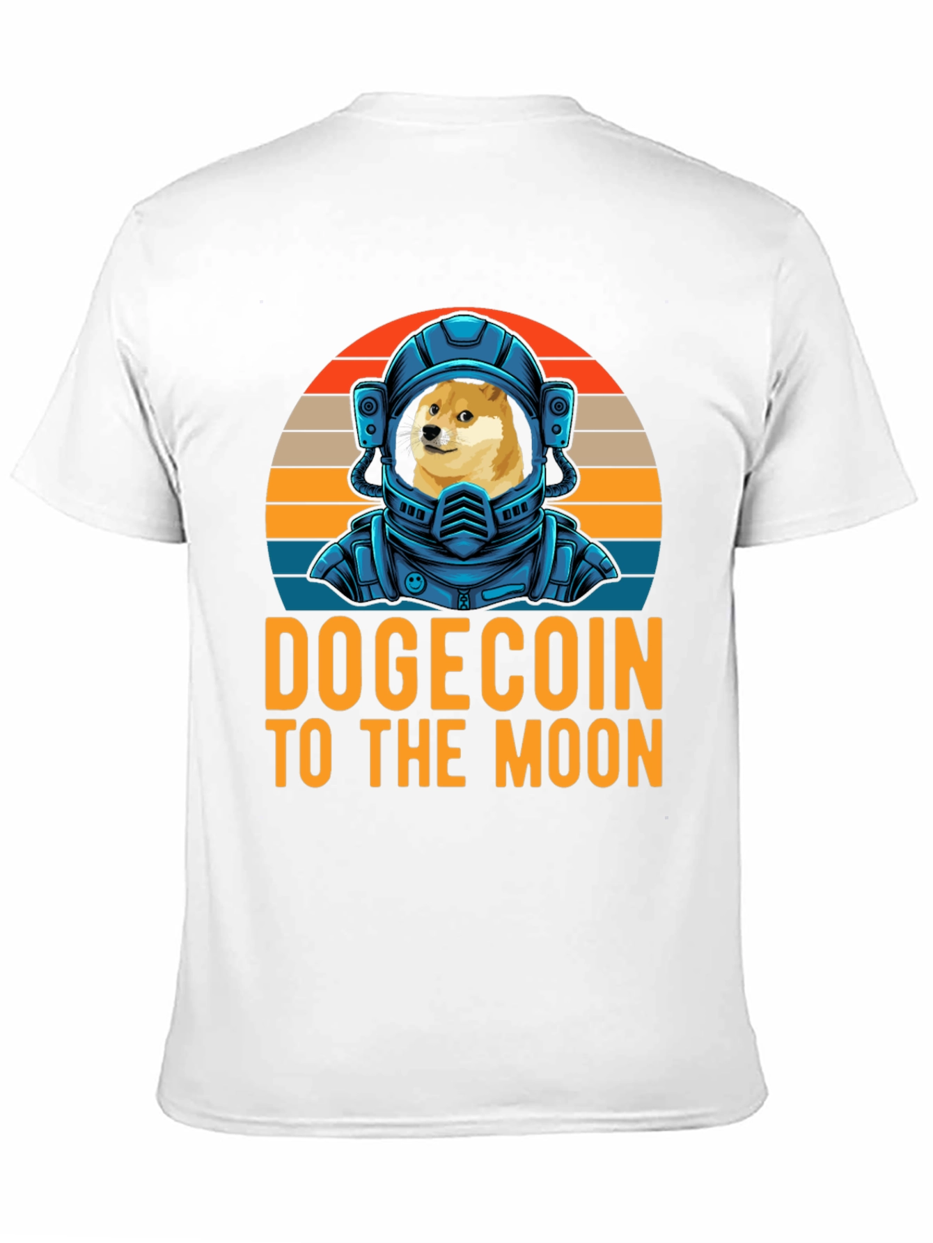 Dogecoin To The Moon T-Shirt Crypto Astronaut