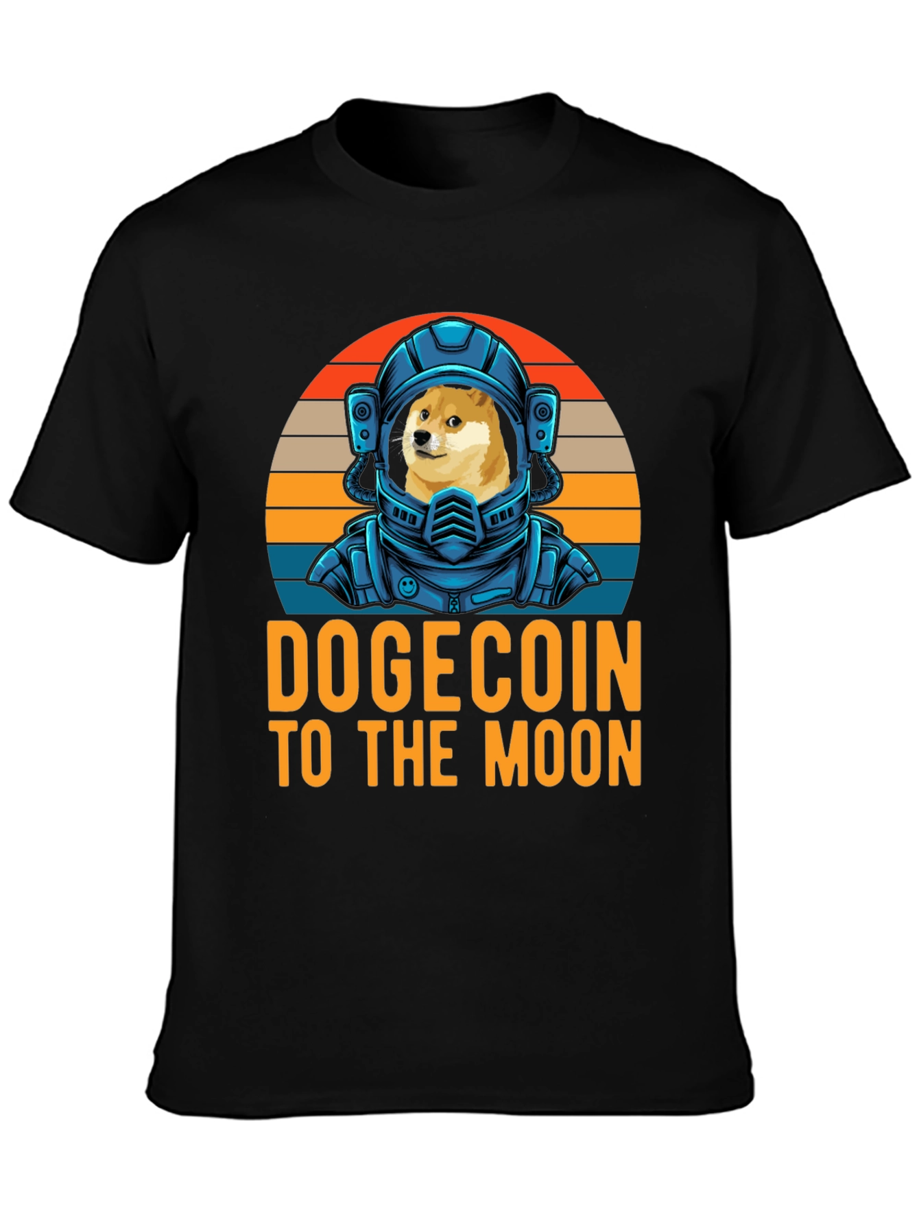 Dogecoin To The Moon T-Shirt Crypto Astronaut
