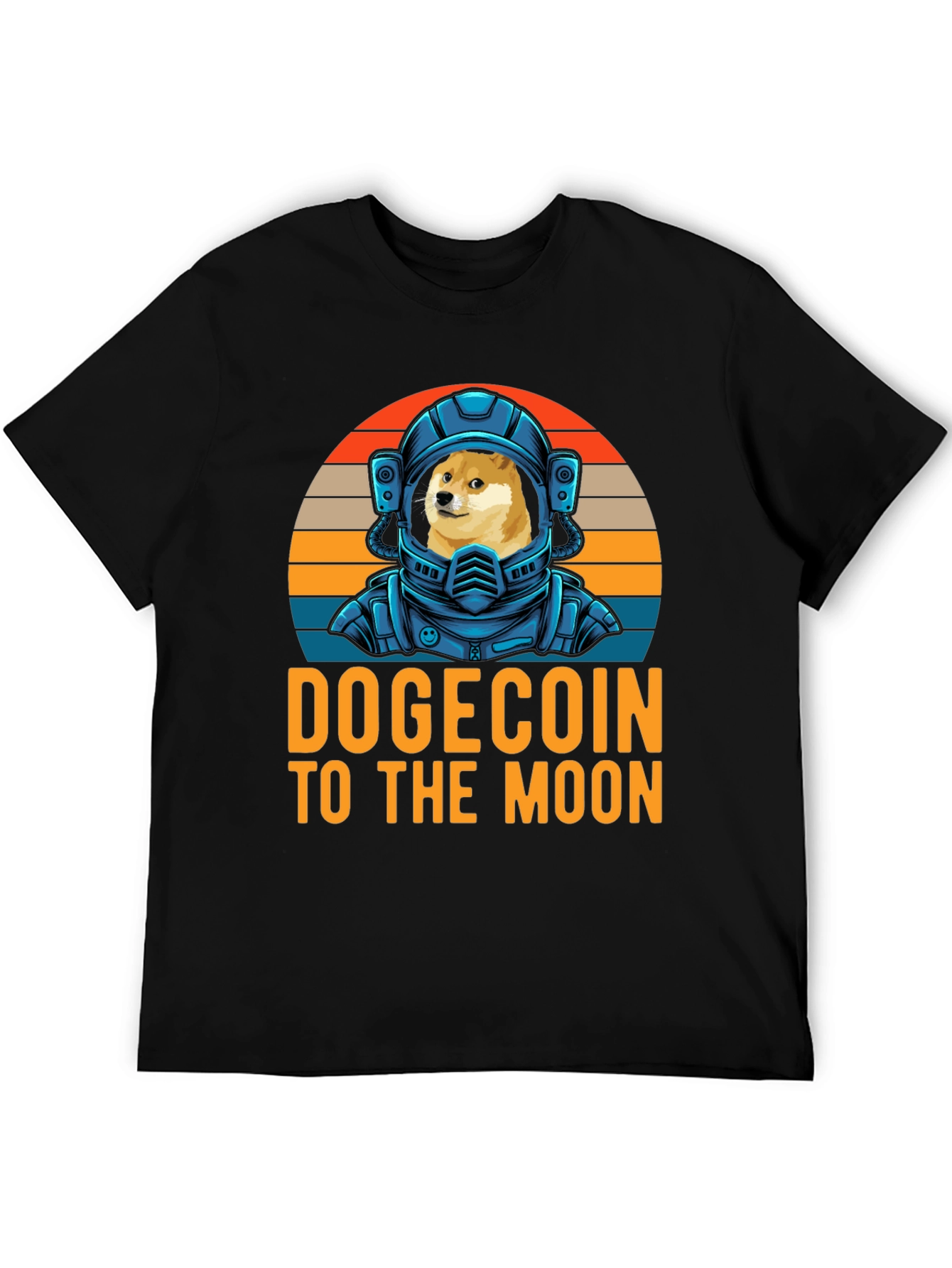Dogecoin To The Moon T-Shirt Crypto Astronaut