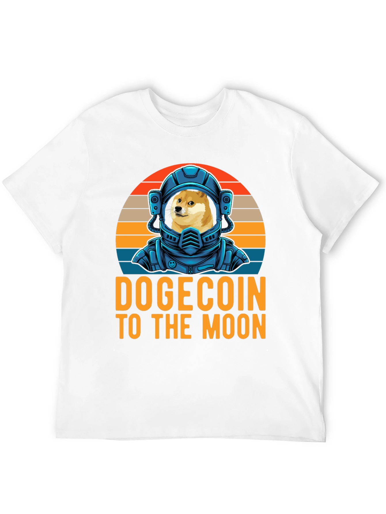 Dogecoin To The Moon T-Shirt Crypto Astronaut