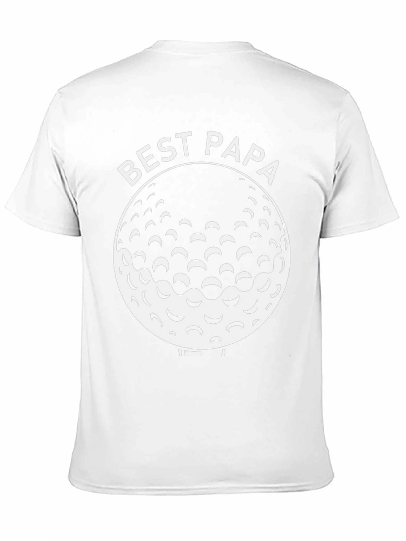 Best Papa Golf Ball Graphic T-Shirt