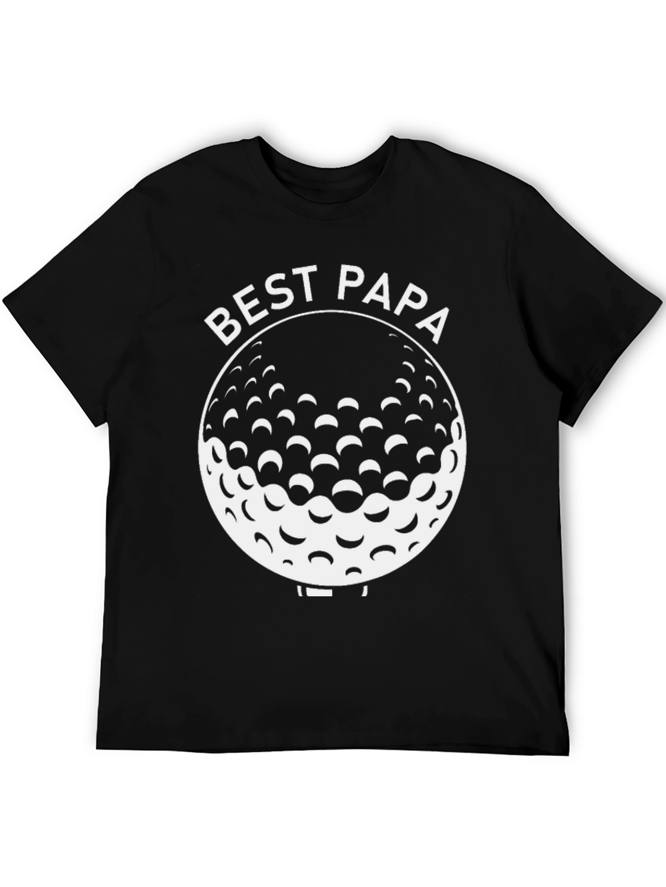 Best Papa Golf Ball Graphic T-Shirt
