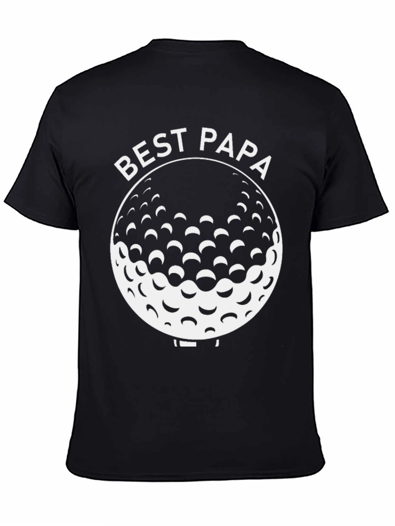 Best Papa Golf Ball Graphic T-Shirt