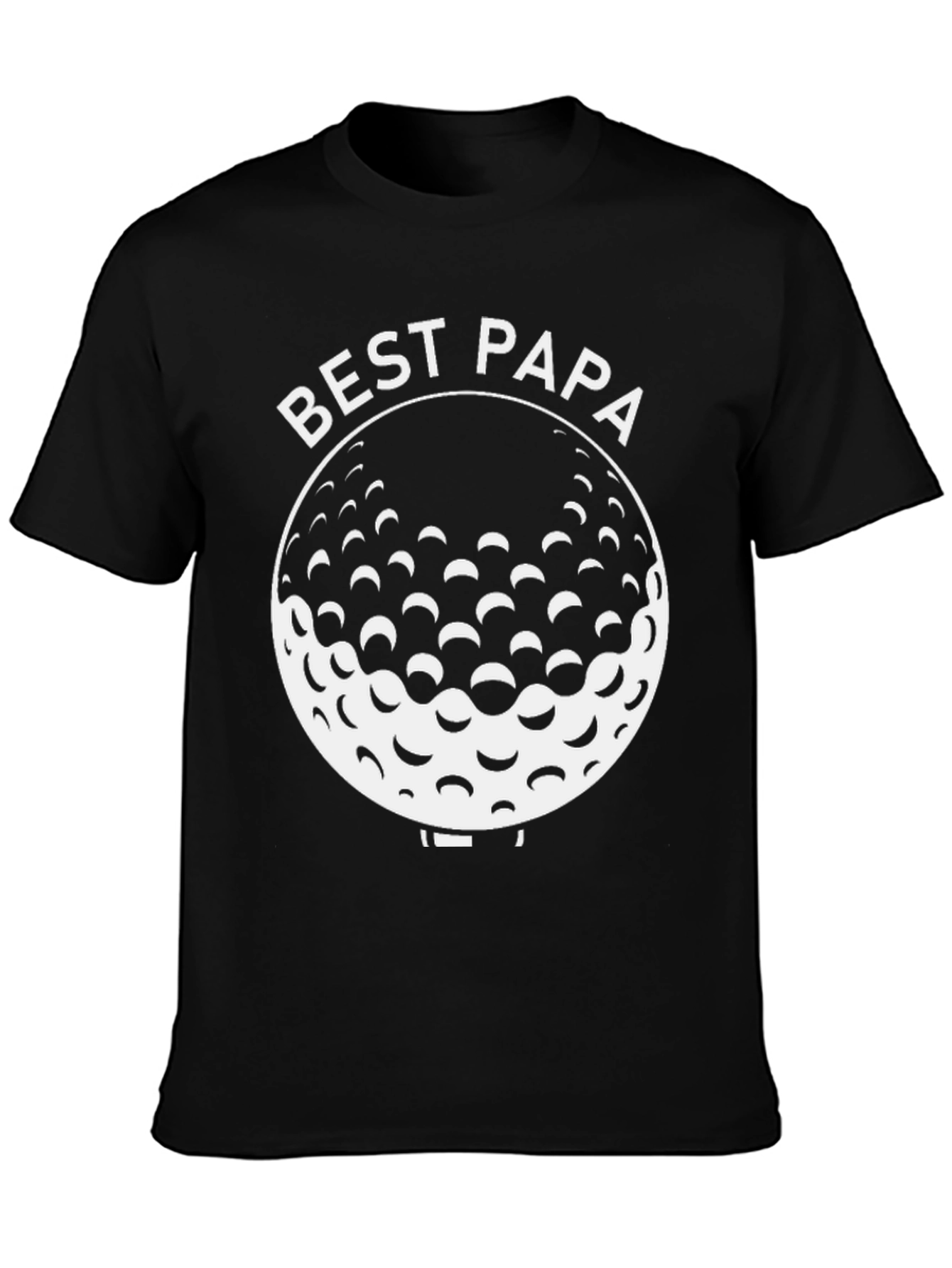 Best Papa Golf Ball Graphic T-Shirt