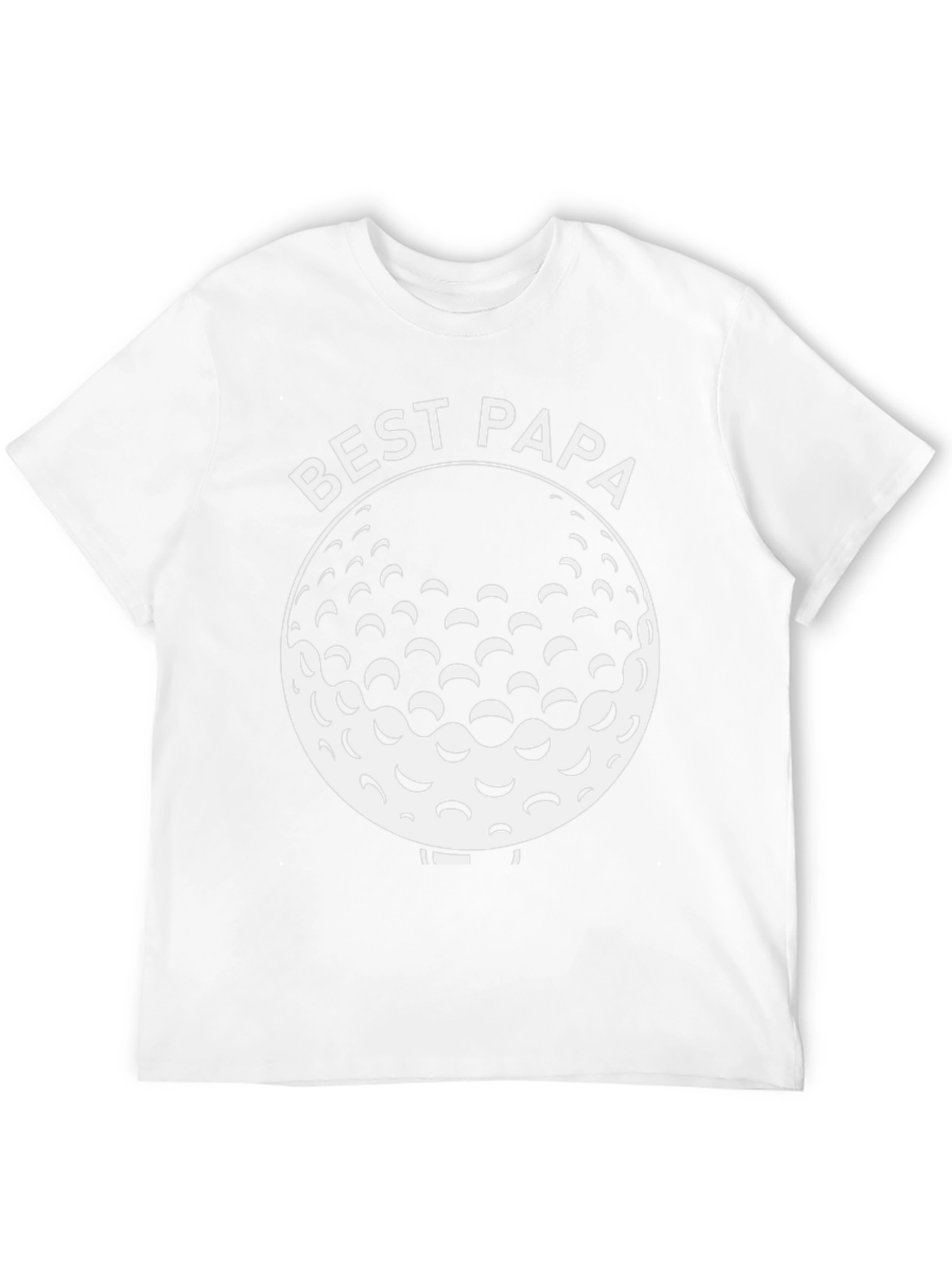 Best Papa Golf Ball Graphic T-Shirt