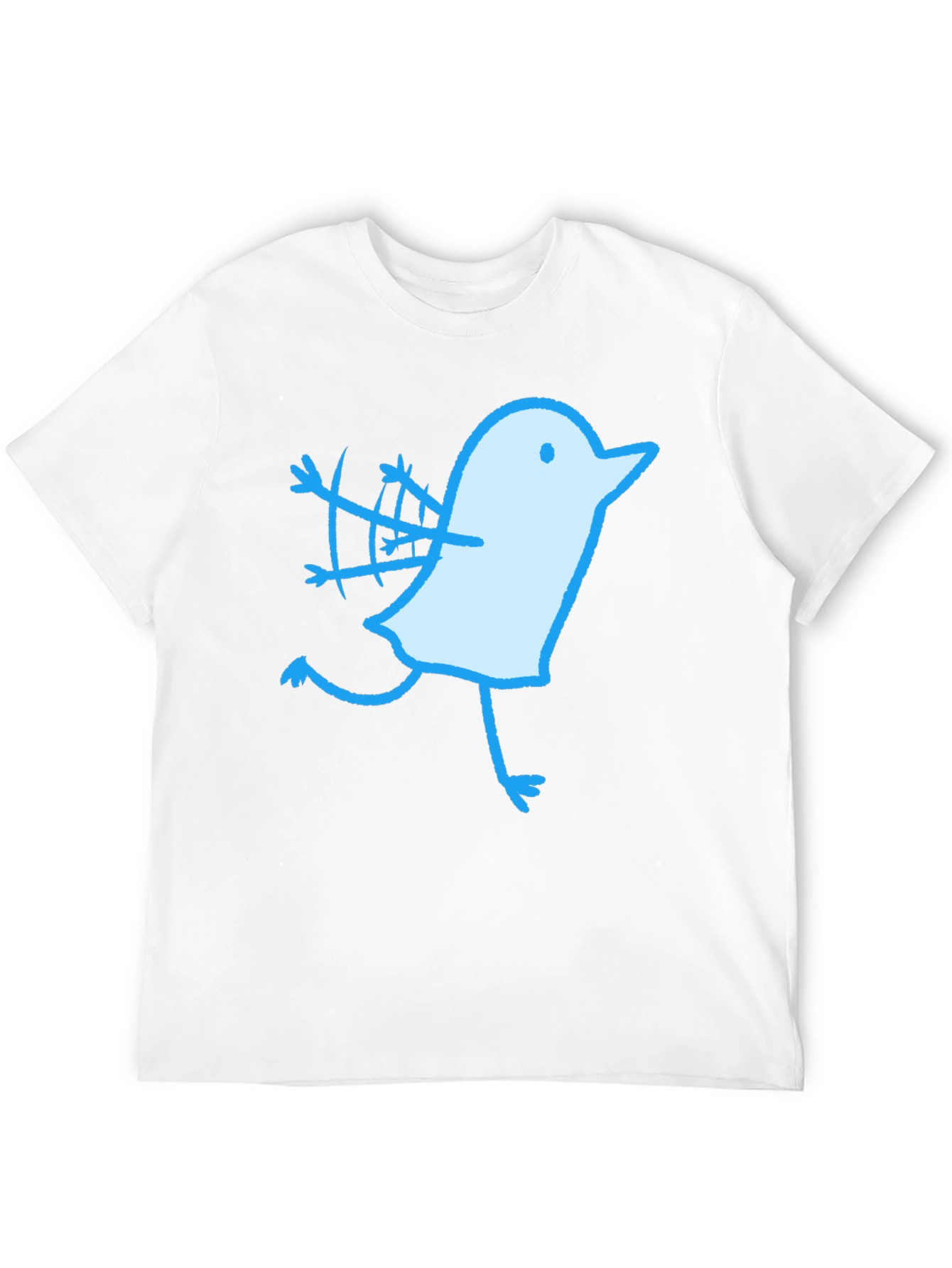 Novelty Bird Graphic Black T-Shirt
