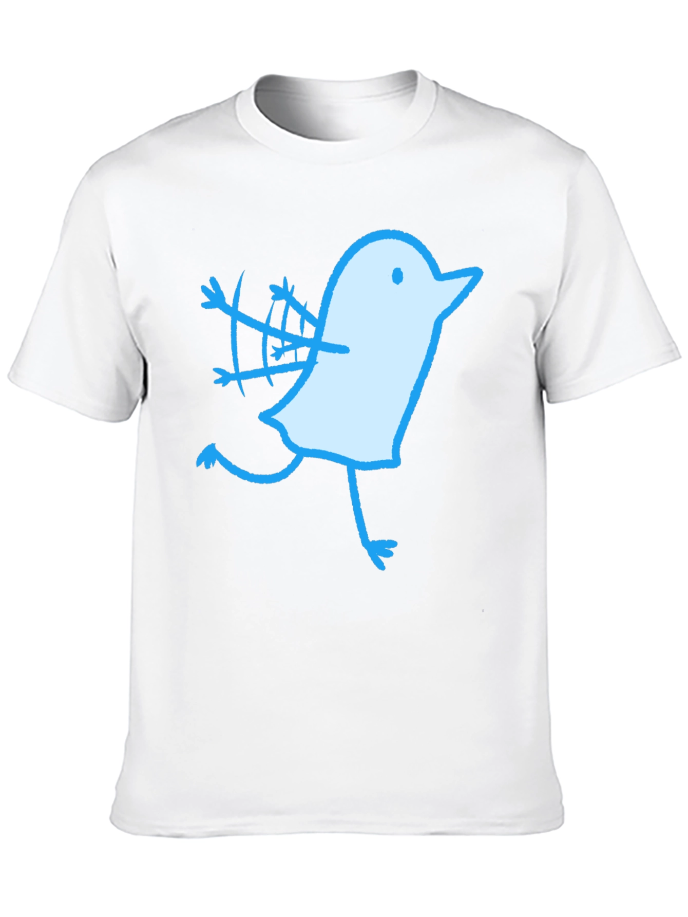 Novelty Bird Graphic Black T-Shirt