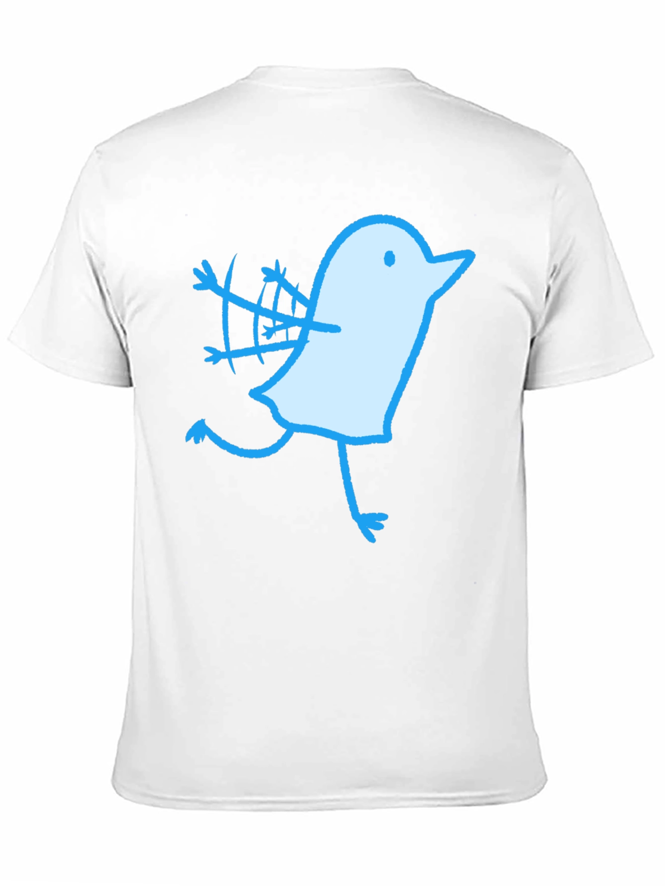 Novelty Bird Graphic Black T-Shirt