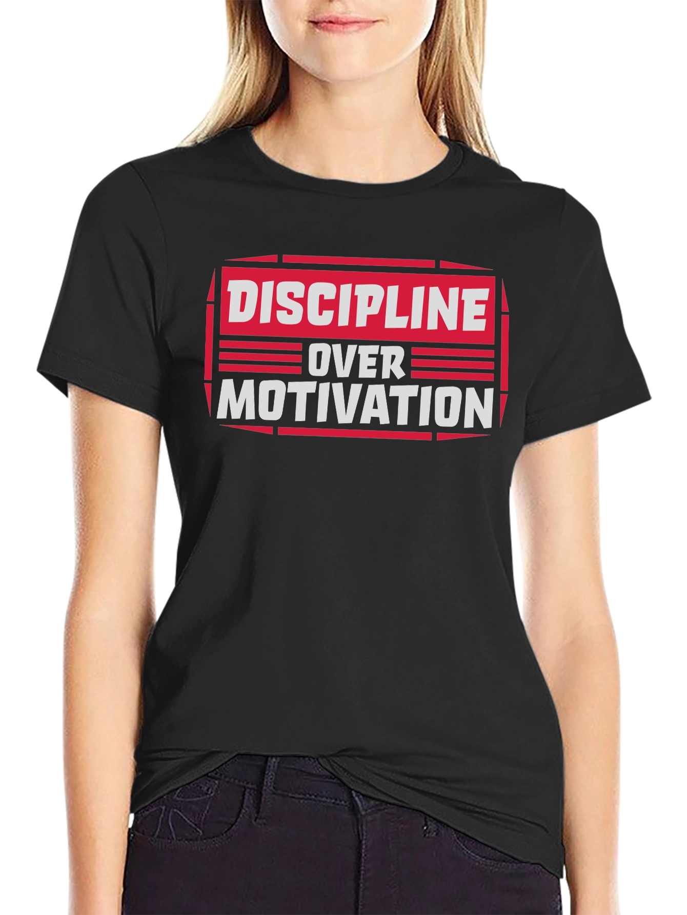 Discipline Over Motivation Graphic Tee