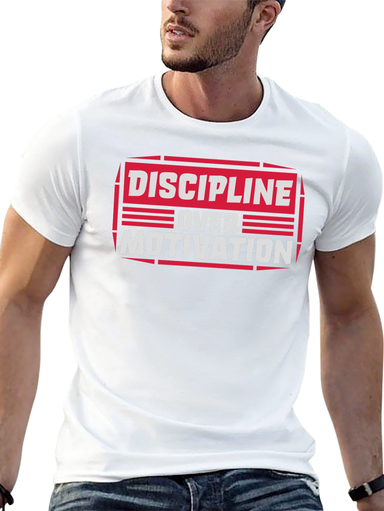 Discipline Over Motivation Graphic Tee
