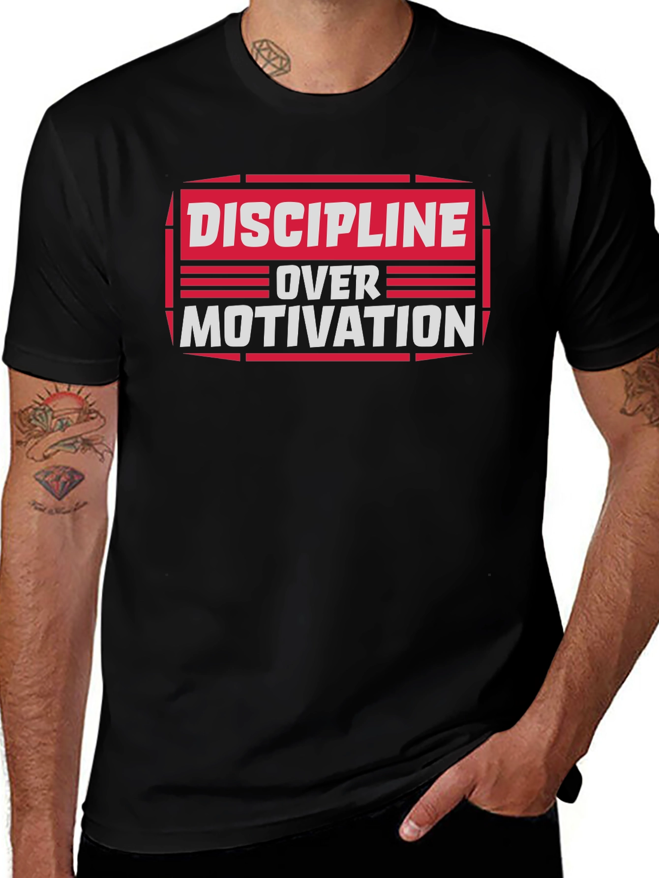 Discipline Over Motivation Graphic Tee