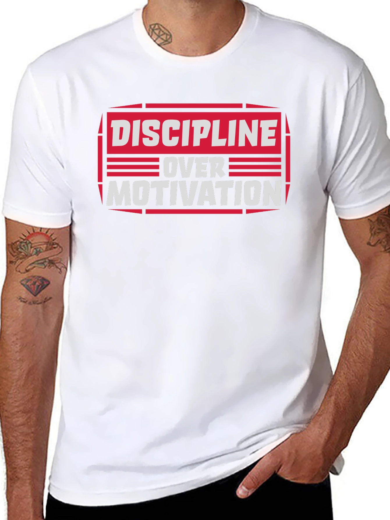Discipline Over Motivation Graphic Tee