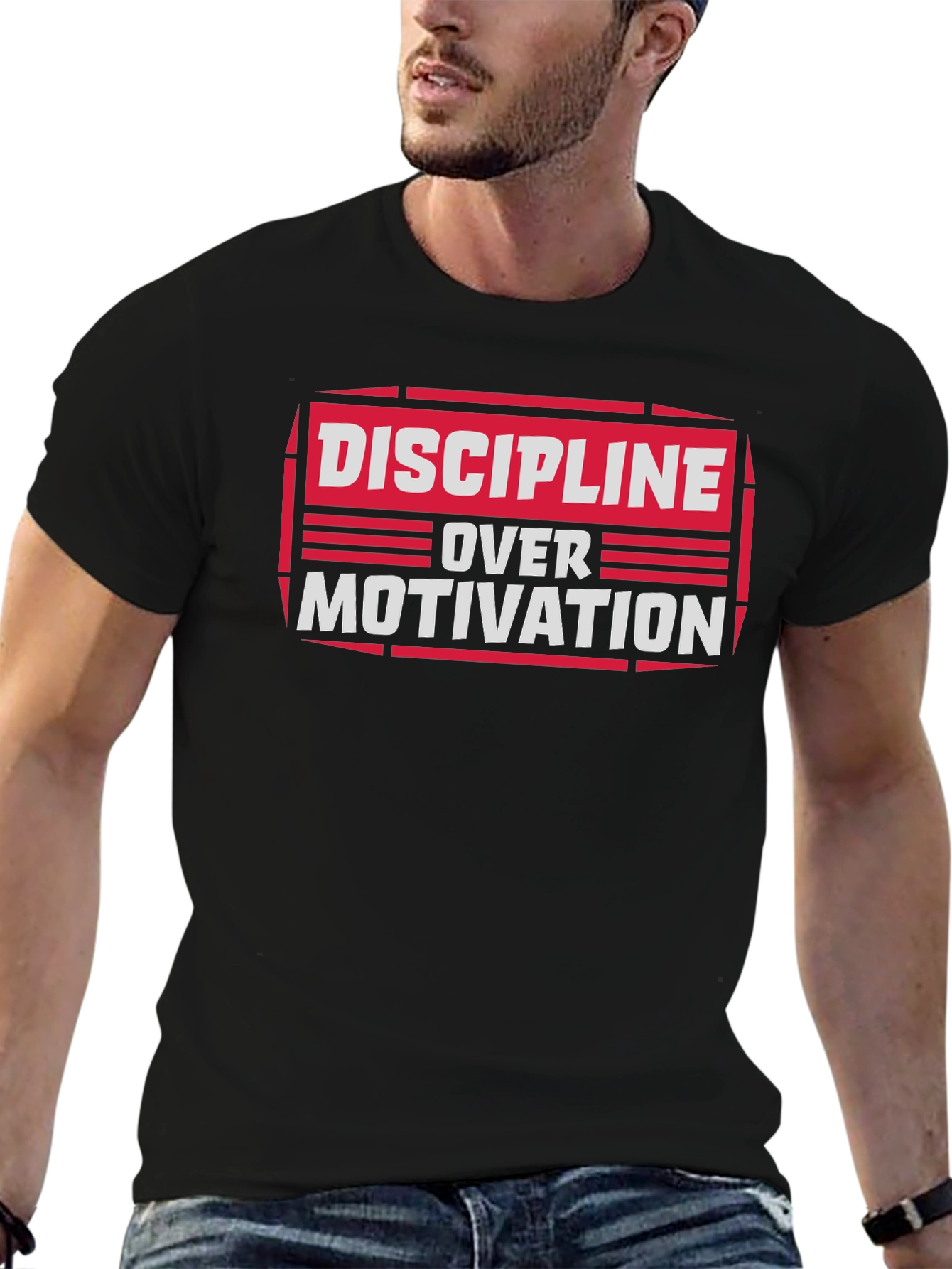Discipline Over Motivation Graphic Tee