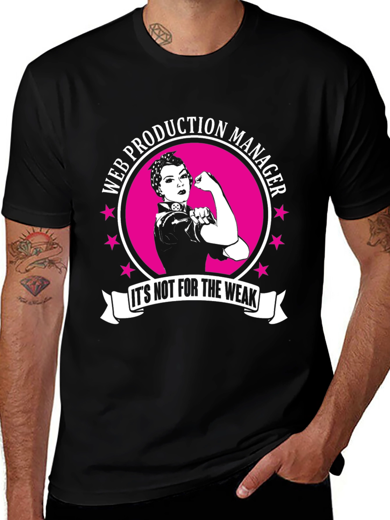 Web Production Manager T-Shirt - Strong Women