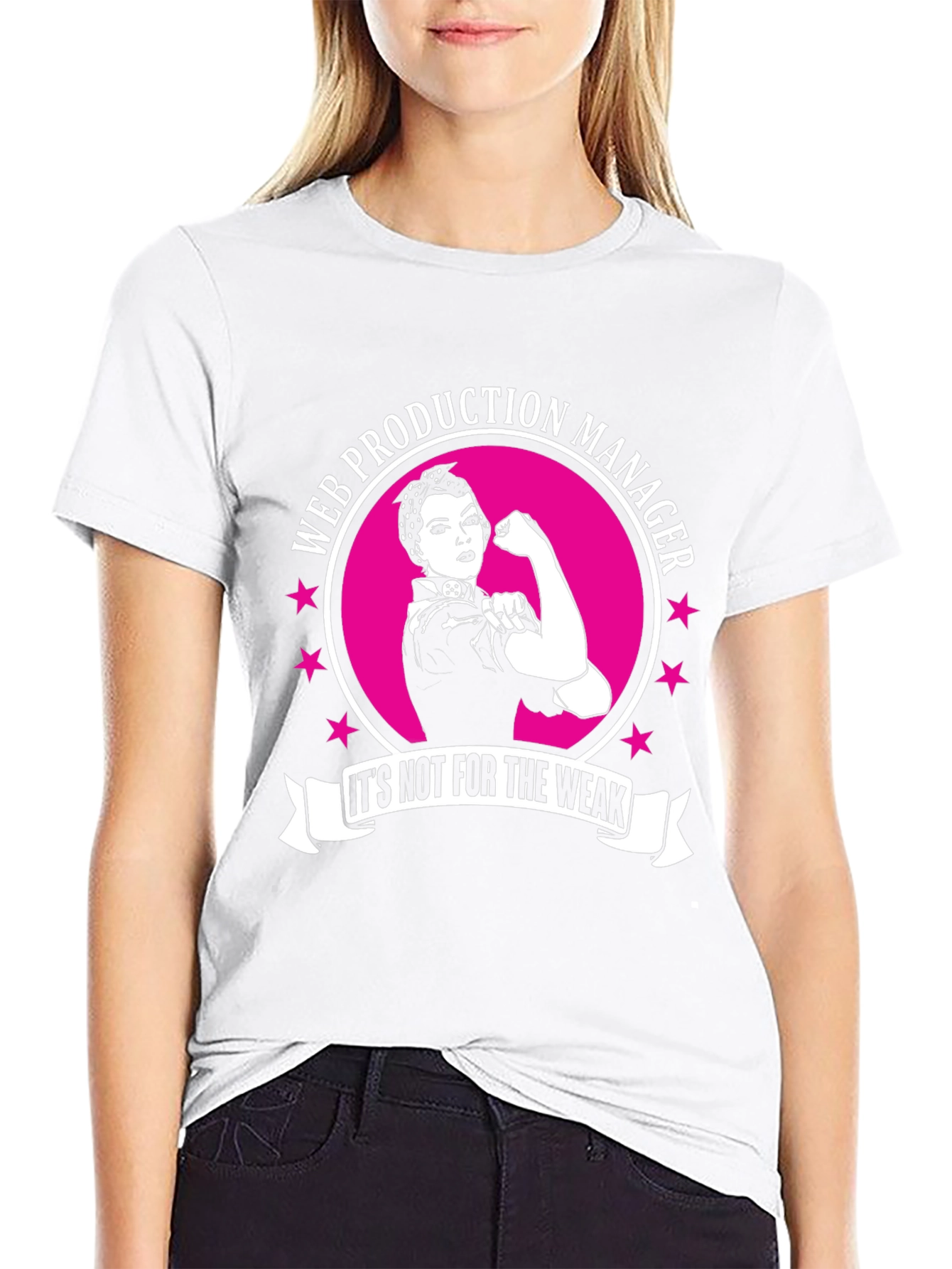 Web Production Manager T-Shirt - Strong Women