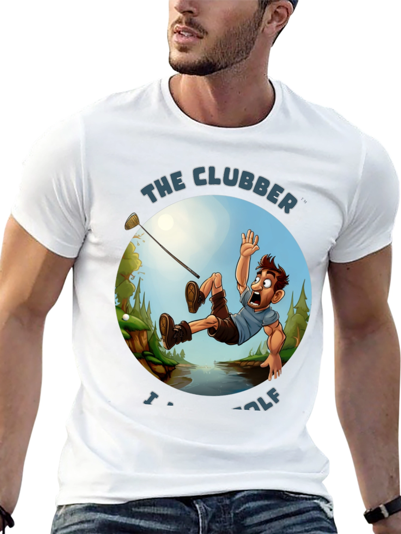 The Clubber Golf T-Shirt - Funny Graphic Tee